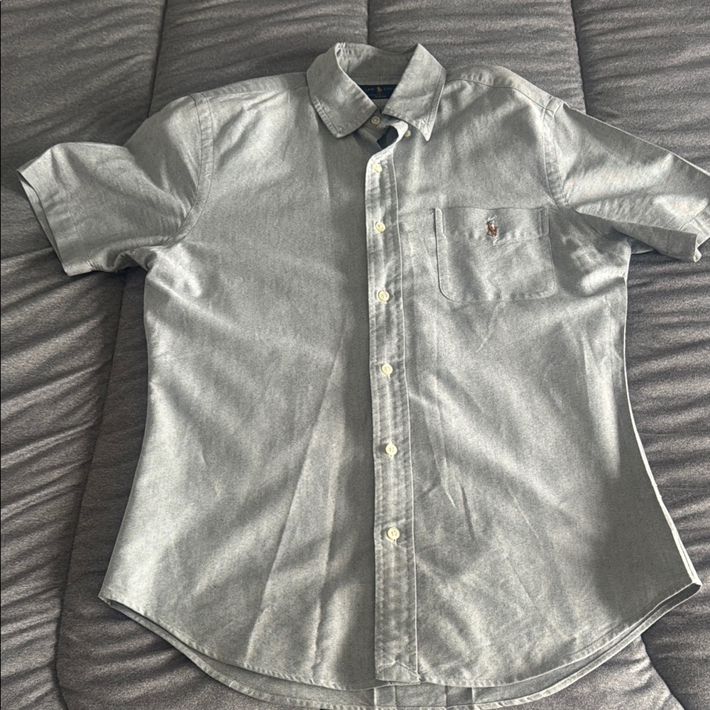 Ralph Lauren Gray Casual Button Down Shirt